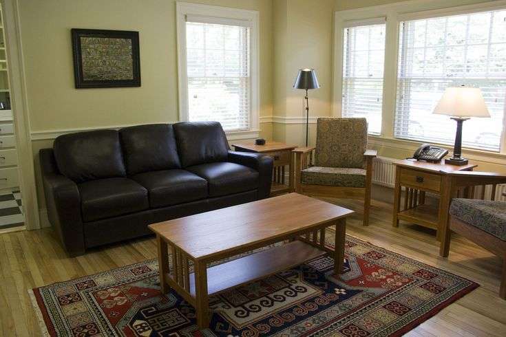 A nice SafeSleep360° living room prepared for a baby.